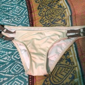 Victoria’s Secret cream & olive swim bottoms